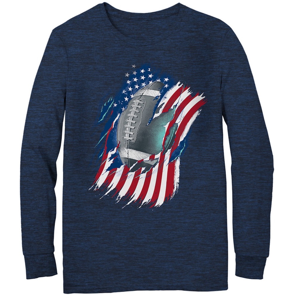 Tek Gear Boys USA Flag Football Athletic Tee Shirt